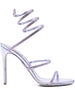 Rene Caovilla Women's Lilac Cleo Sandals with Crystals