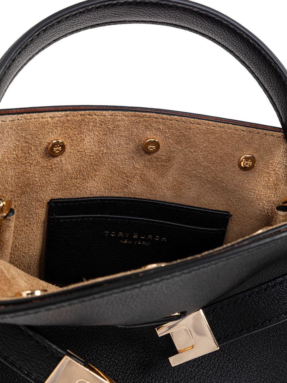 Borsa a mano Lee Radziwill petite in nero Tory Burch - donna 