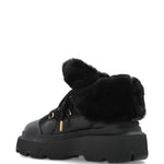 Stivaletti con plateau e lacci in nero Inuikii - donna 