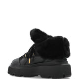 Stivaletti con plateau e lacci in nero Inuikii - donna 