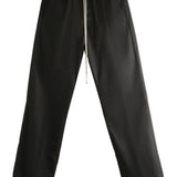 Pantaloni con coulisse in nero Rick owens - uomo 