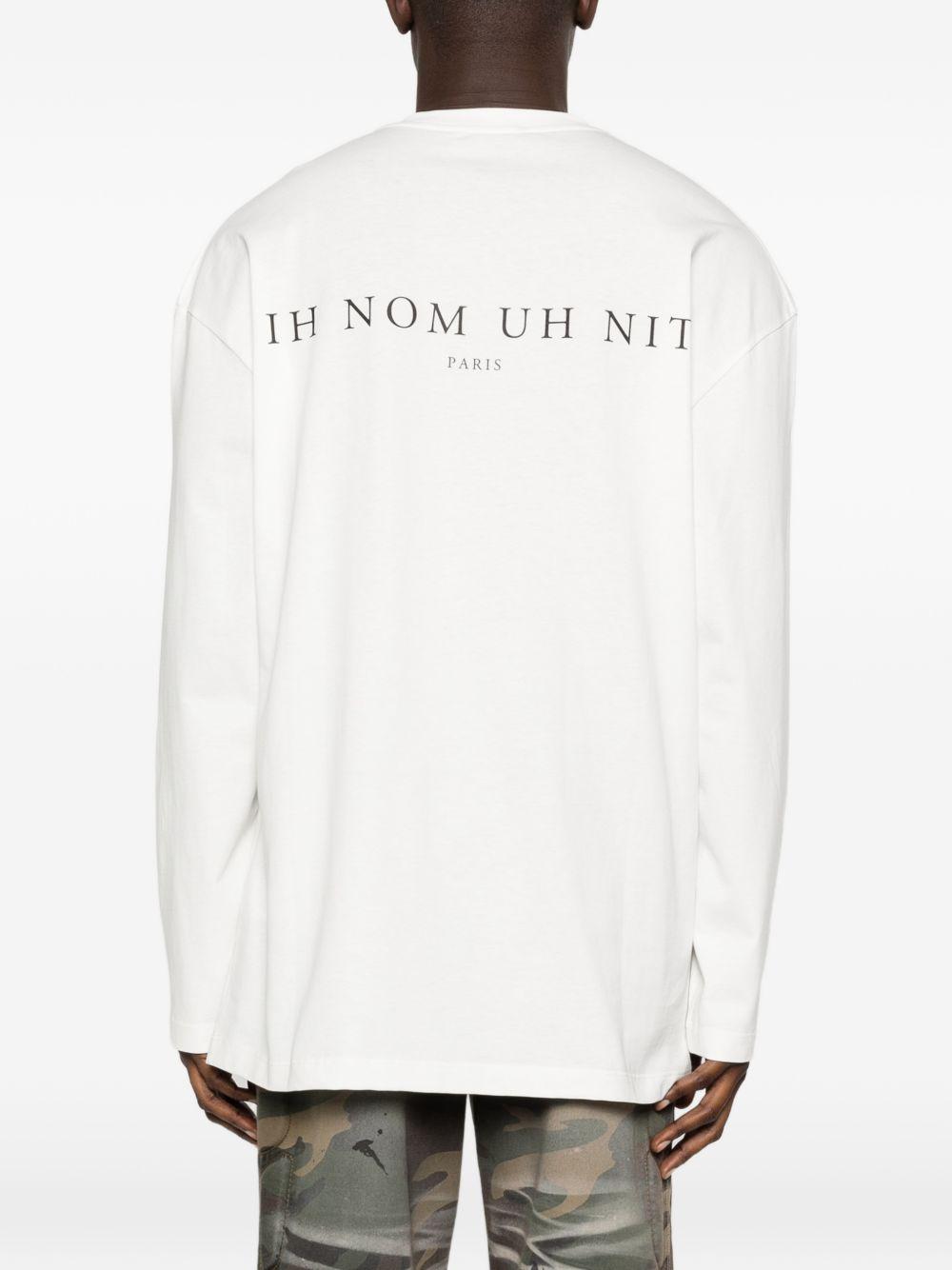 Felpa girocollo Mask Crosses in bianco Ih nom uh nit - uomo 