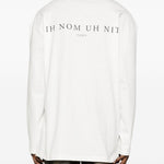 Felpa girocollo Mask Crosses in bianco Ih nom uh nit - uomo 