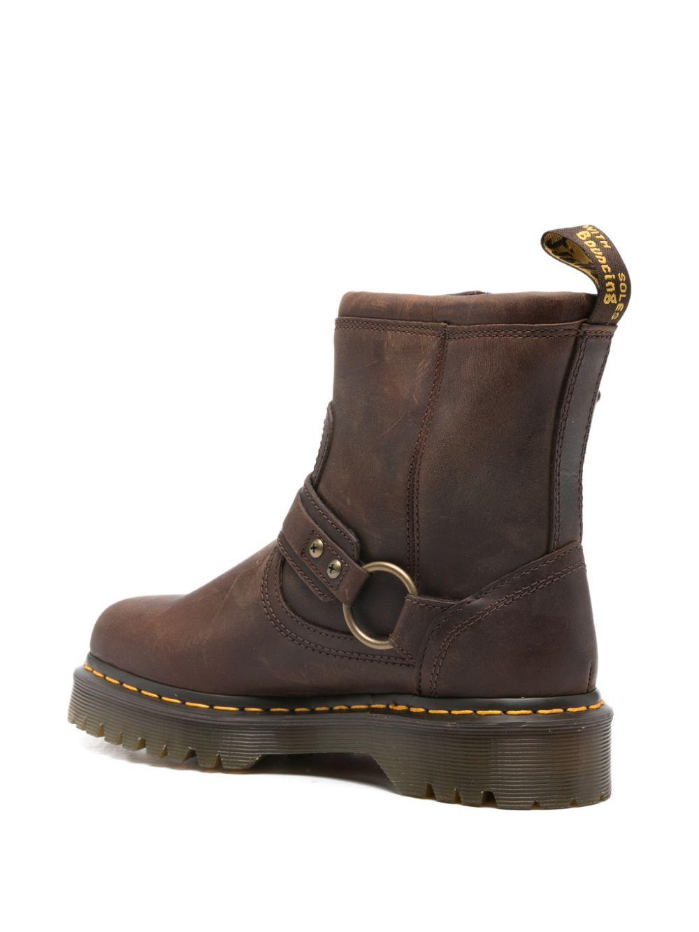 Stivaletti con cinturini anistone in marrone Dr.Martens - uomo 