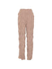 Pantaloni plissettati in marrone gongdid design - donna