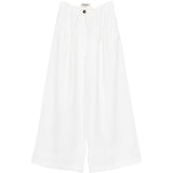 Pantaloni a gamba ampia in bianco Batakovic - donna 