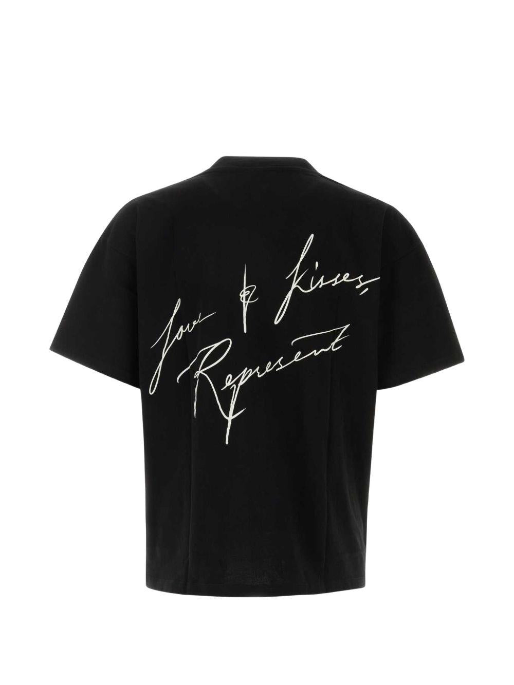 T-shirt con stampa slogan in nero Represent - uomo 