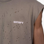 Canotta con stampa logo in beige Satisfy - unisex 