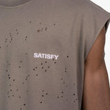 Canotta con stampa logo in beige Satisfy - unisex 