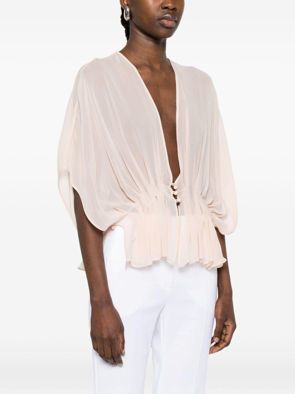 Top con ruches in rosa chiaro Max Mara - donna 