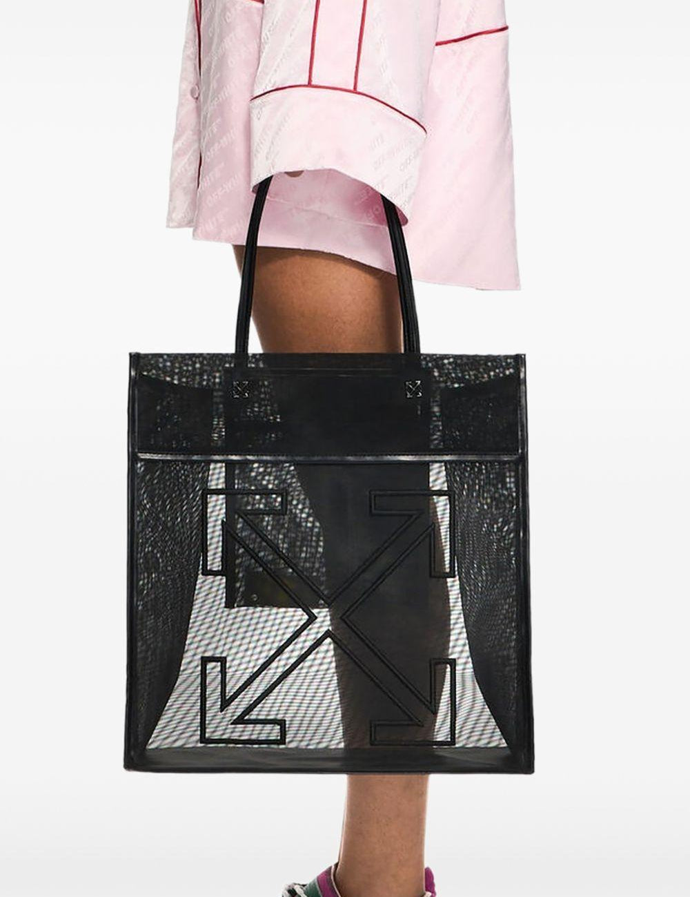 Borsa tote Market con logo in nero OFF WHITE - UNISEX 