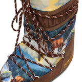 Stivali da neve con lacci e stampa graficamulticolore Moon boot x guest in residence - donna 