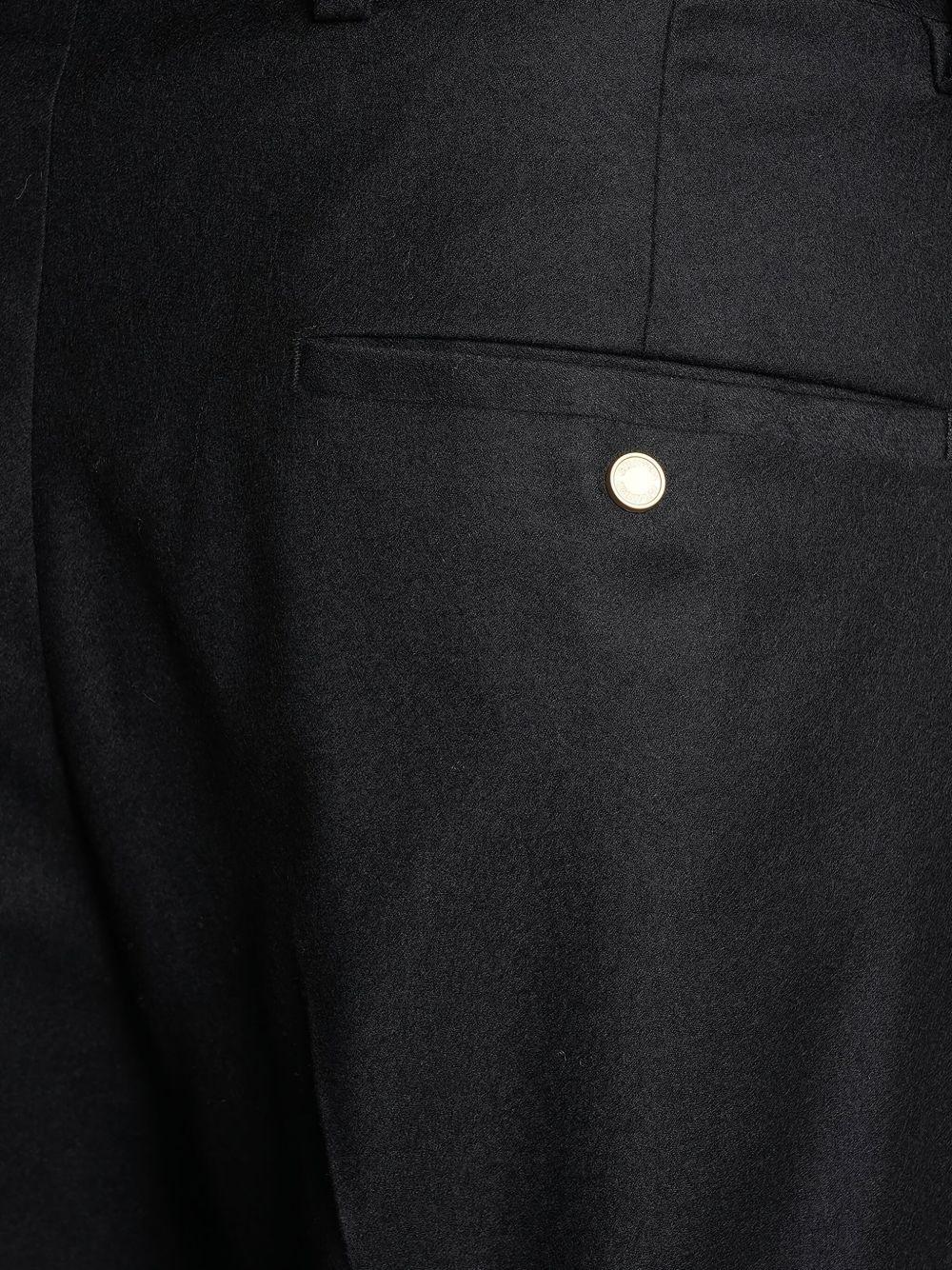 Pantaloni a gamba dritta albert in nero Grayed - uomo 