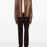 Pantaloni plissé  in marrone Caruso - uomo 