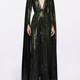 Tuta Intera Con Paillettes in nero Elie saab - donna 