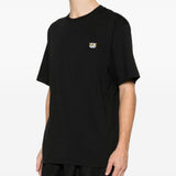 T-shirt con applicazione ricamata in nero Kenzo - uomo 