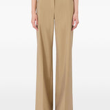 Pantaloni a gamba larga in marrone Maxmara - donna 
