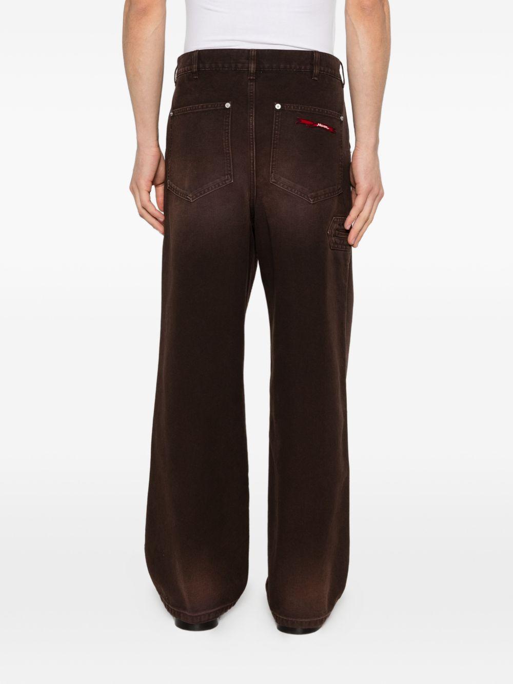 Pantaloni con tasche in marrone Marni - uomo 