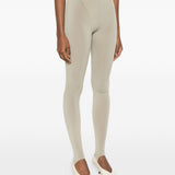 Leggings con staffa in beige Wardrobe.Nyc - donna 