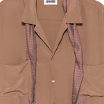 Camicia a maniche corte Pasolini in marrone Magliano  - uomo 