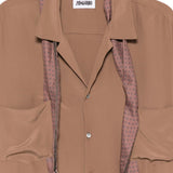 Camicia a maniche corte Pasolini in marrone Magliano  - uomo 