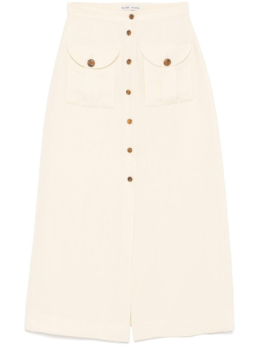 Gonna midi Savannah in giallo Blazé milano - donna 