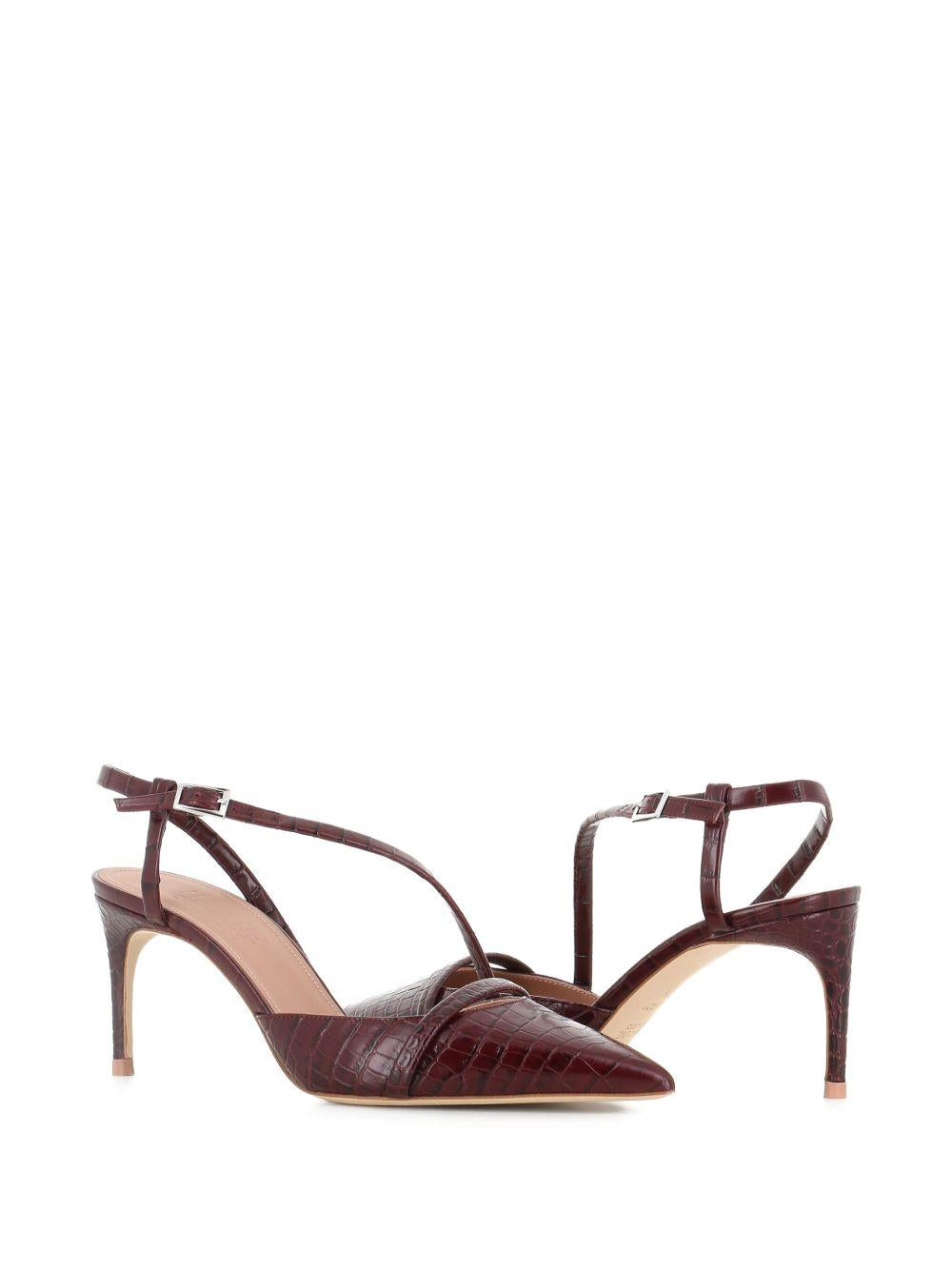 Decollete Valeria con effetto coccodrillo in marrone Malone souliers - donna 
