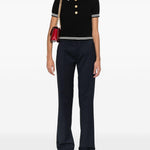 Pantaloni a gamba dritta in blu Alessandra rich - donna 