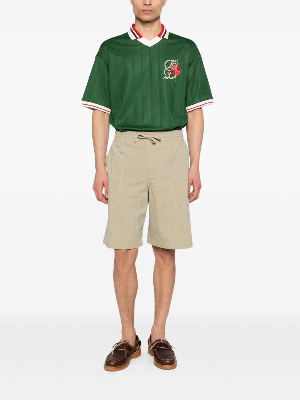 T-shirt D Hibiscus in verde Drole de monsieur - uomo 
