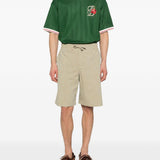 T-shirt D Hibiscus in verde Drole de monsieur - uomo 