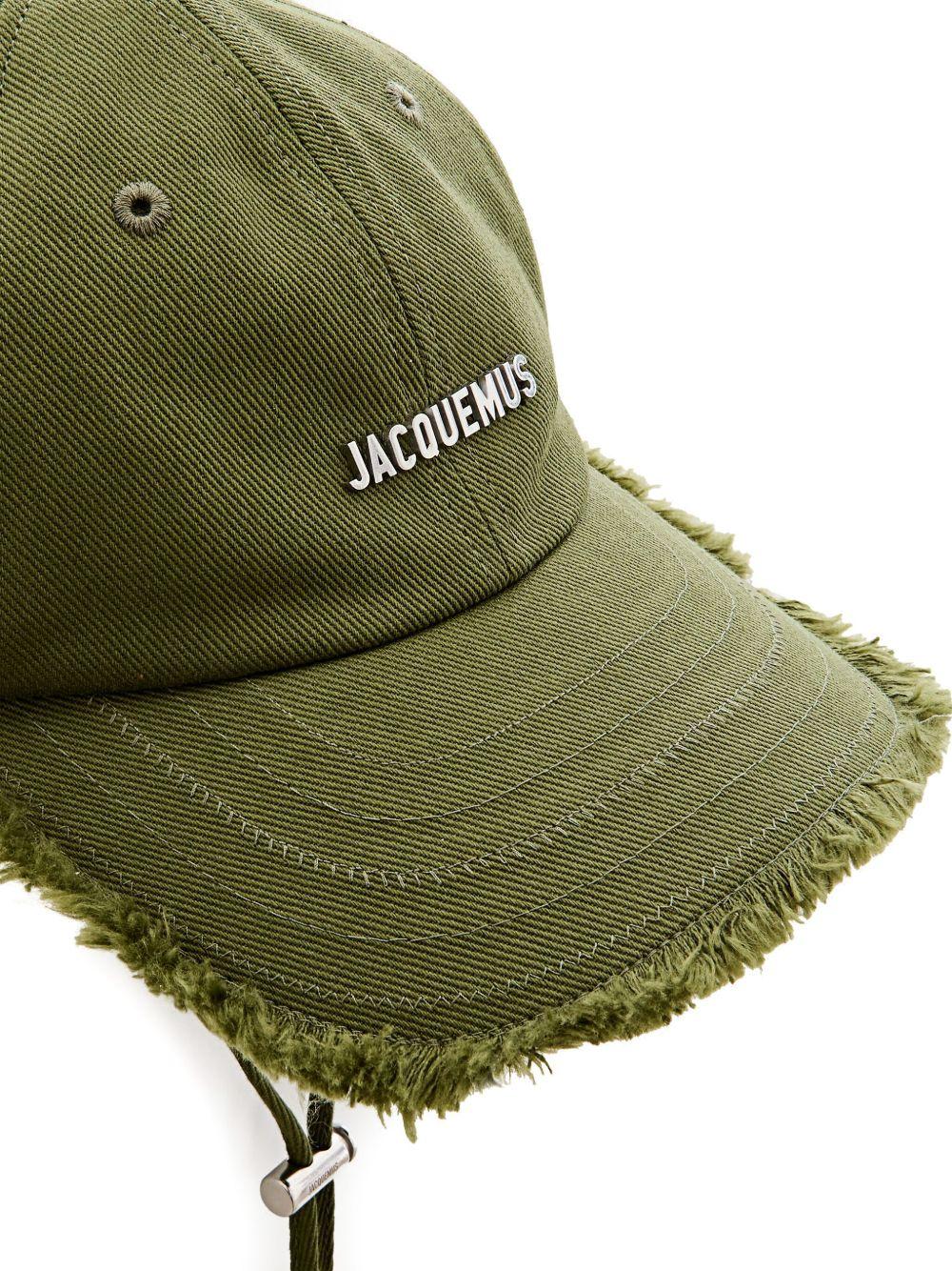 Cappello con orlo sfrangiato in verde Jacquemus - unisex 