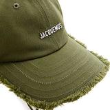 Cappello con orlo sfrangiato in verde Jacquemus - unisex 