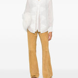 Camicia a maniche lunghe in bianco 