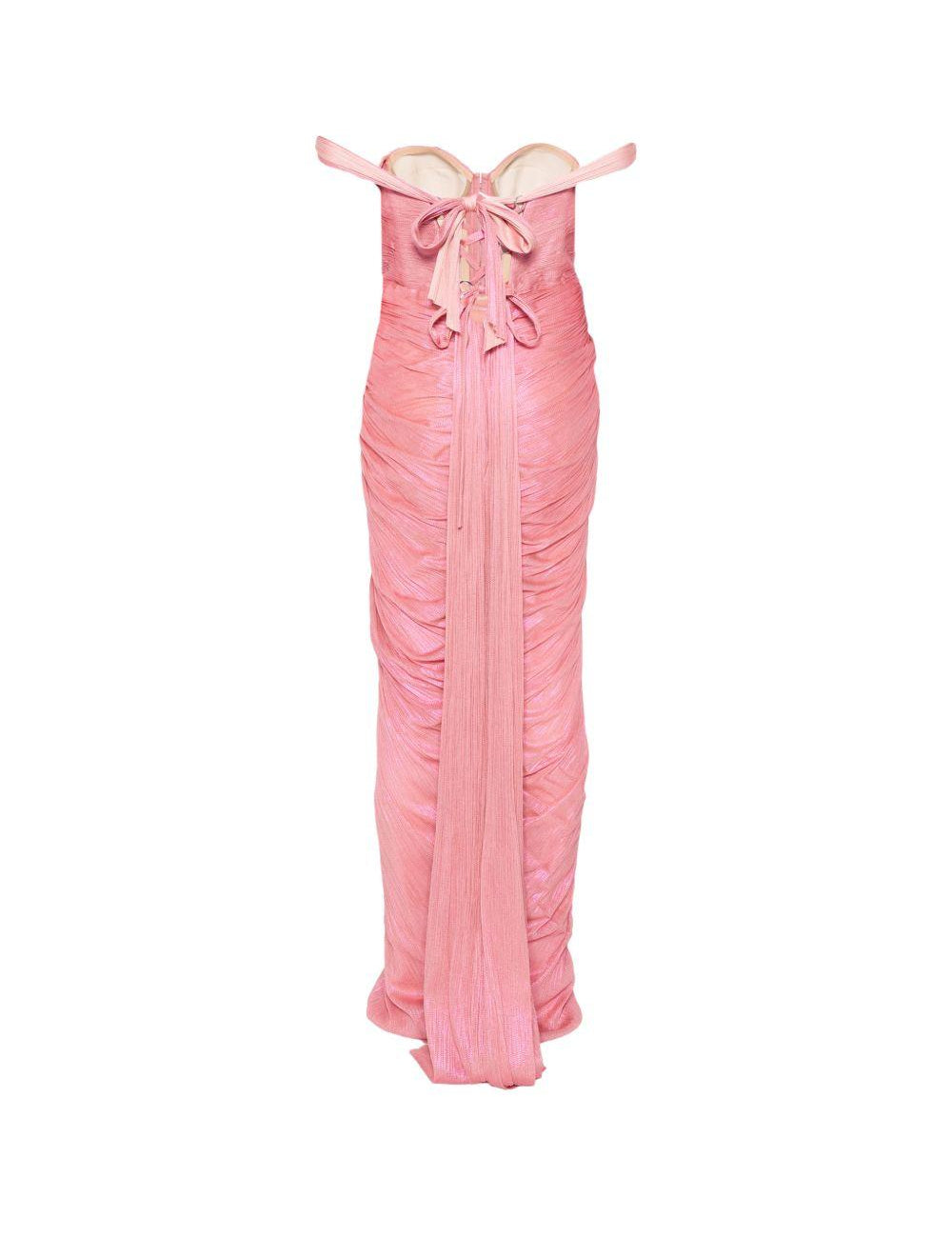 Abito susie con scollo a cuore in rosa Maria lucia hohan - donna 