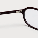 Occhiali edith con montatura ovale in borgogna Chimi - unisex 