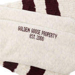 Calzini a righe in bianco Golden goose - uomo 