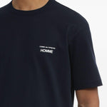 T-shirt con stampa del logo in blu Comme des garcons homme - uomo 