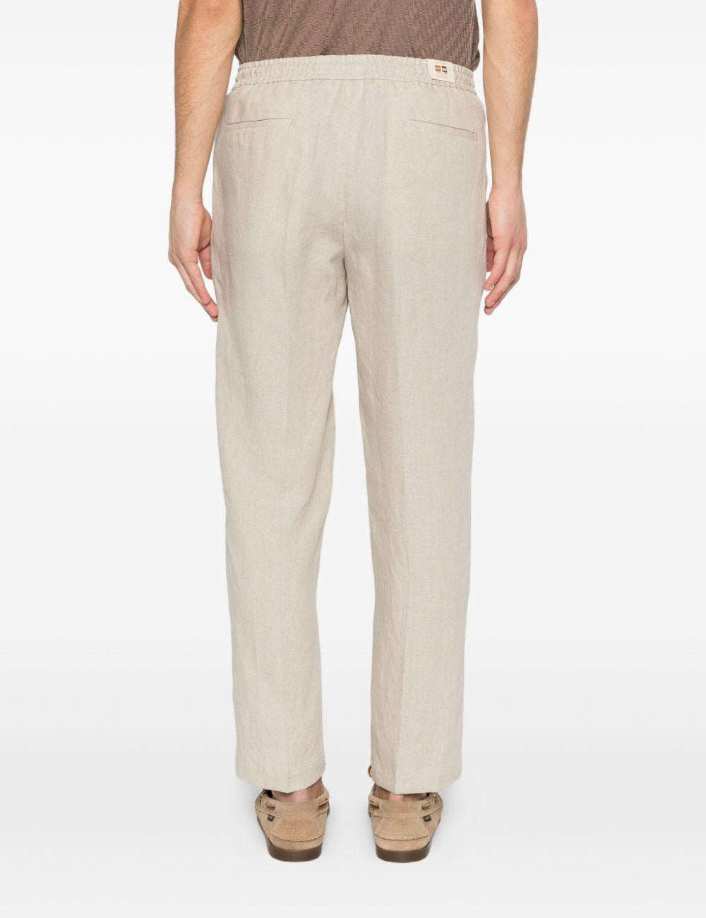 Pantaloni con coulisse e pieghe in beige Briglia 1949 - uomo 