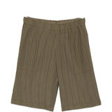 Pantaloncini elasticizzati con pieghe in verde Gongdid design - uomo 