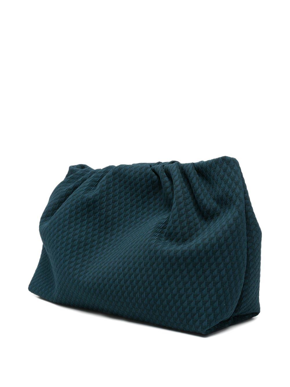 Clutch con motivo geometrico in blu Eres - donna 