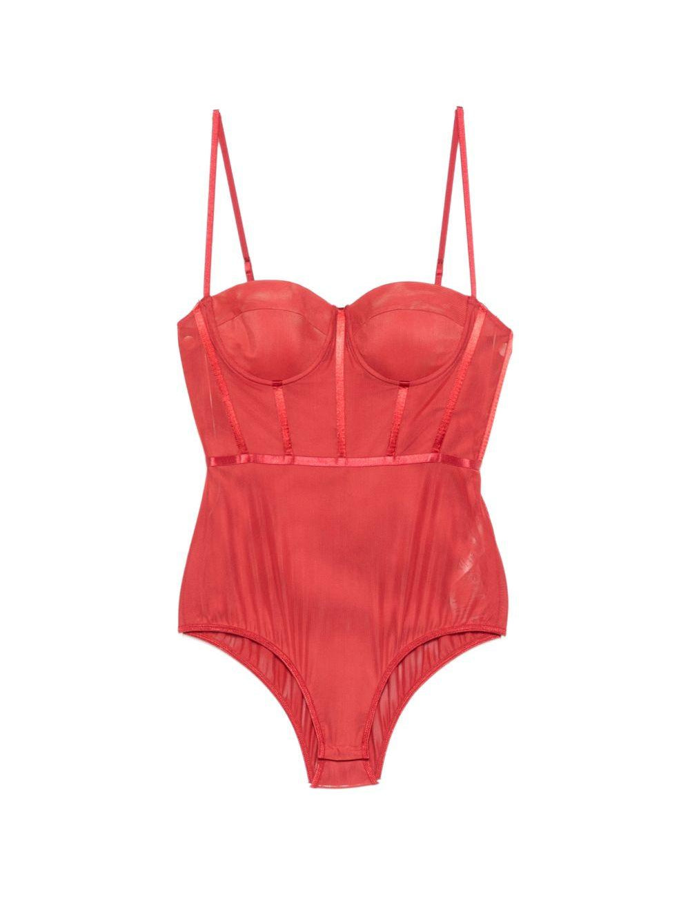 Body a corsetto Rebellion in rosso Zimmermann - donna 
