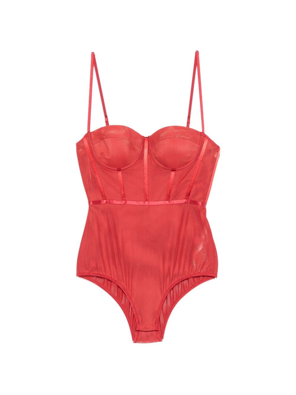 Body a corsetto Rebellion in rosso Zimmermann - donna 
