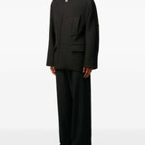 Caban oversize a collo alto in grigio scuro Ami Paris - donna 