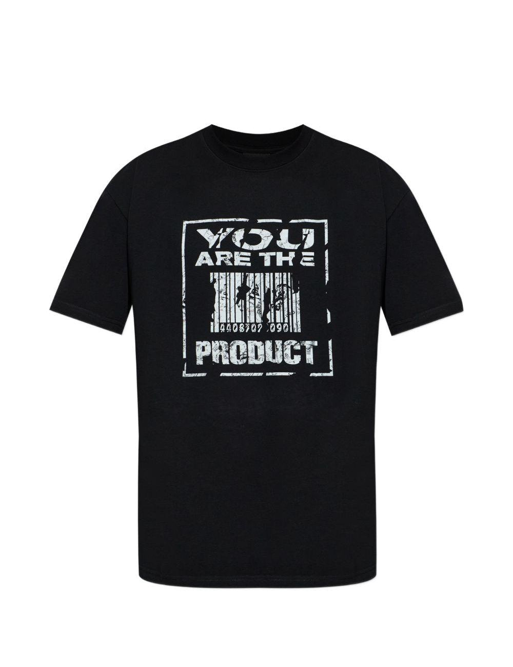 T-shirt con stampa grafica in nero 44 label group - uomo 