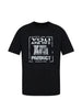 T-shirt con stampa grafica in nero 44 label group - uomo
