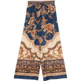 Pantaloni con coulisse e stampa floreale Aster multicolore Zimmermann - donna 