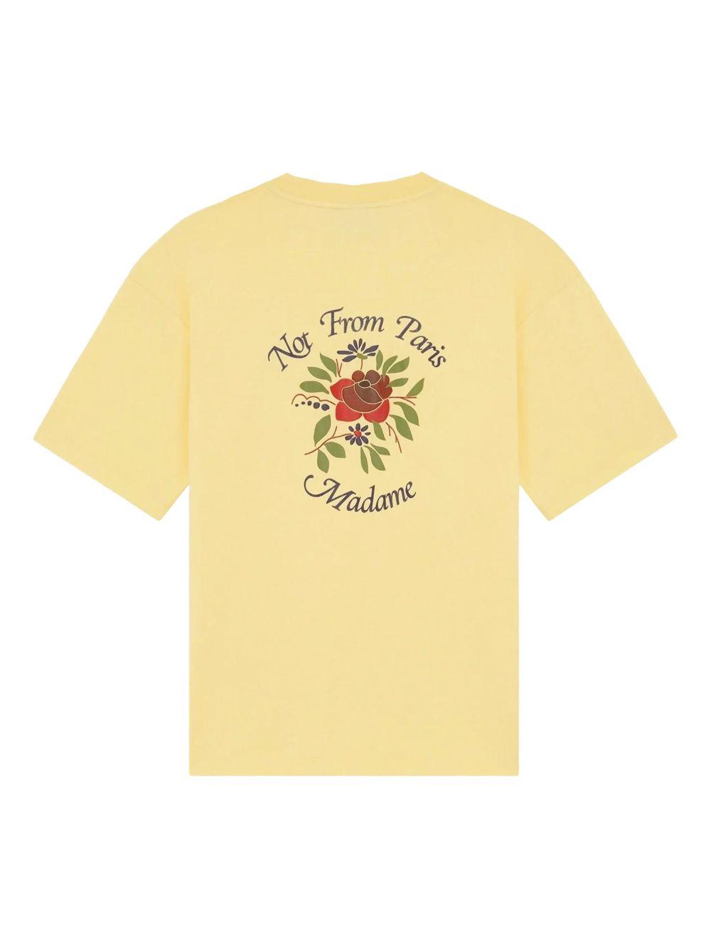 T-shirt a fiori in giallo Drole de monsieur - uomo 