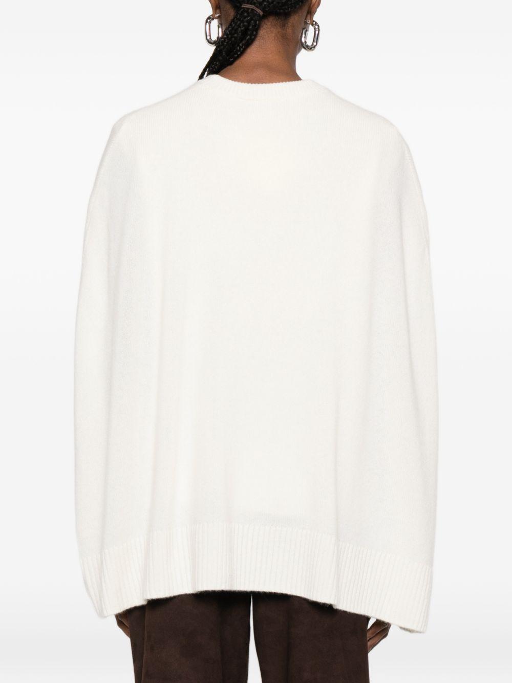 Maglione a mantella  in cashmere in bianco Toteme - donna 