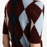 Top a maniche corte in rosso Khaite - donna 