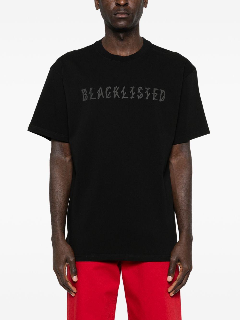 T-shirt con stampa grafica in nero 44 label group - uomo 